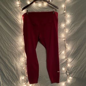 Burgundy Nike leggings size 2X